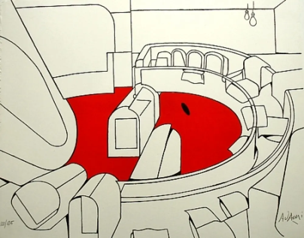 リトグラフ Adami - Senza titolo