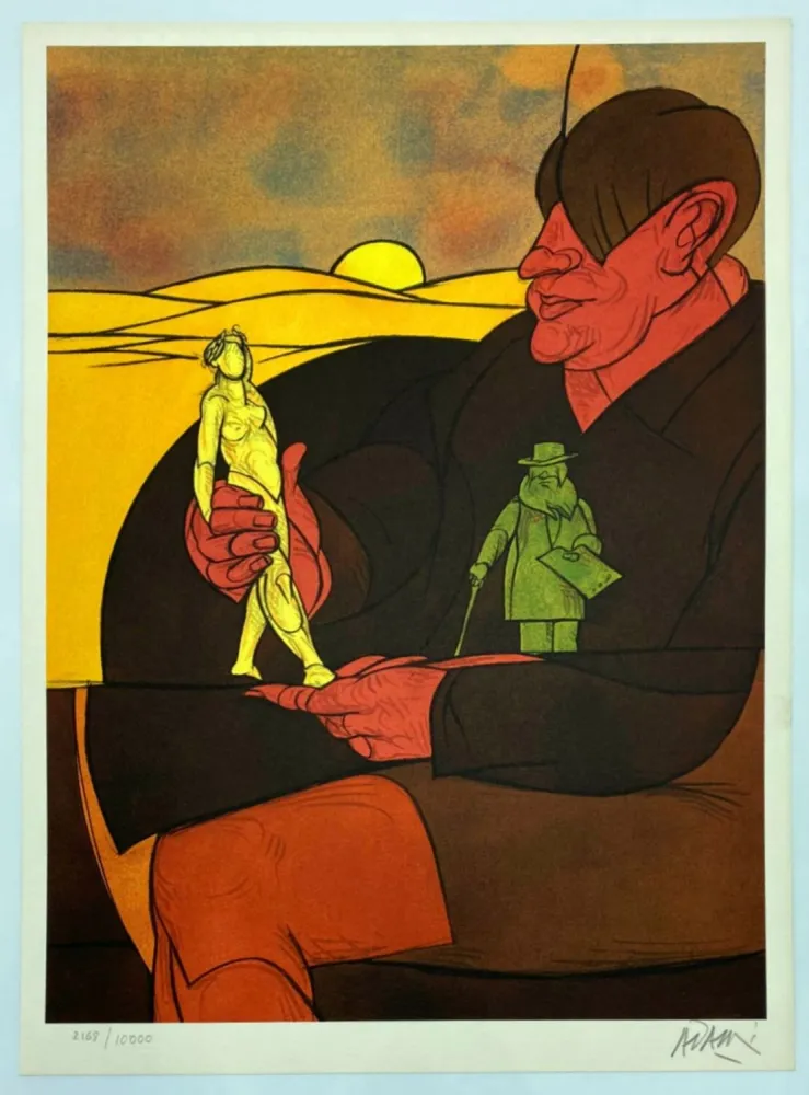 リトグラフ Adami - Statuette