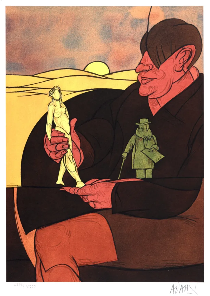 リトグラフ Adami - Statuette, 1982 - Hand-signed