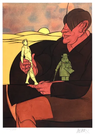 リトグラフ Adami - Statuette, 1982 - Hand-signed