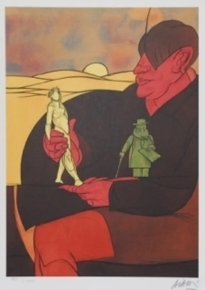 リトグラフ Adami - Statuette