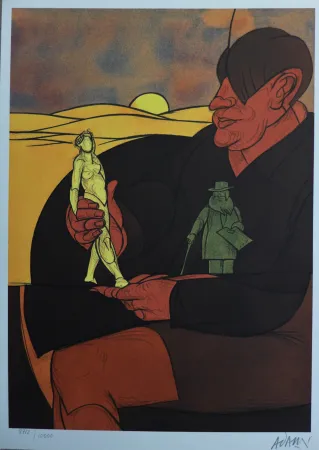 リトグラフ Adami - Statuette