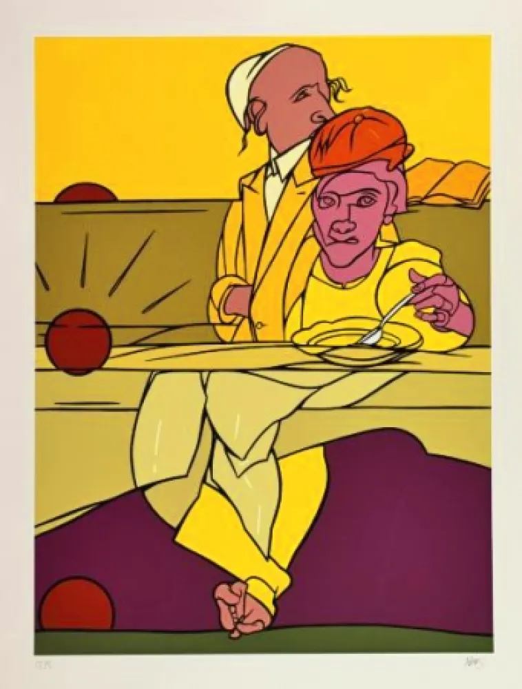 シルクスクリーン Adami - TRAMONTO