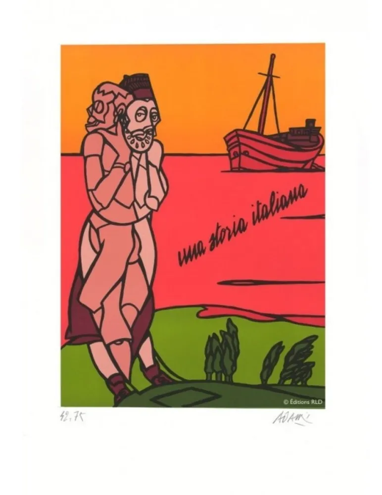 リトグラフ Adami - UNA STORIA ITALIANA
