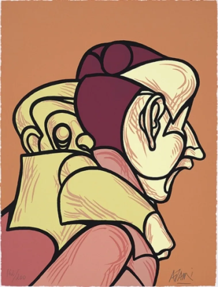 シルクスクリーン Adami - Une reconquête moderne de l'espace classique