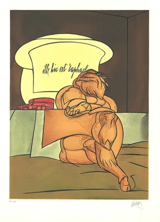 リトグラフ Adami - Urne