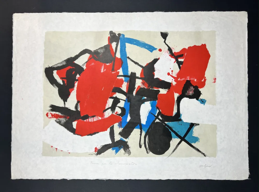 リトグラフ Afro - Composizione