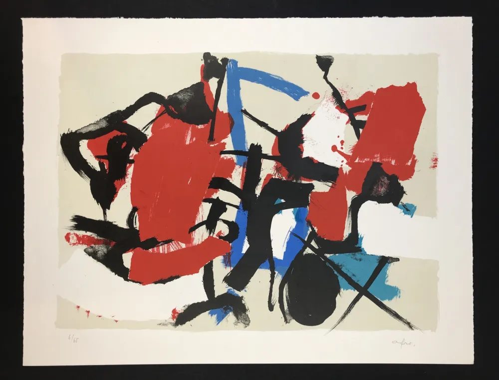 リトグラフ Afro - Composizione