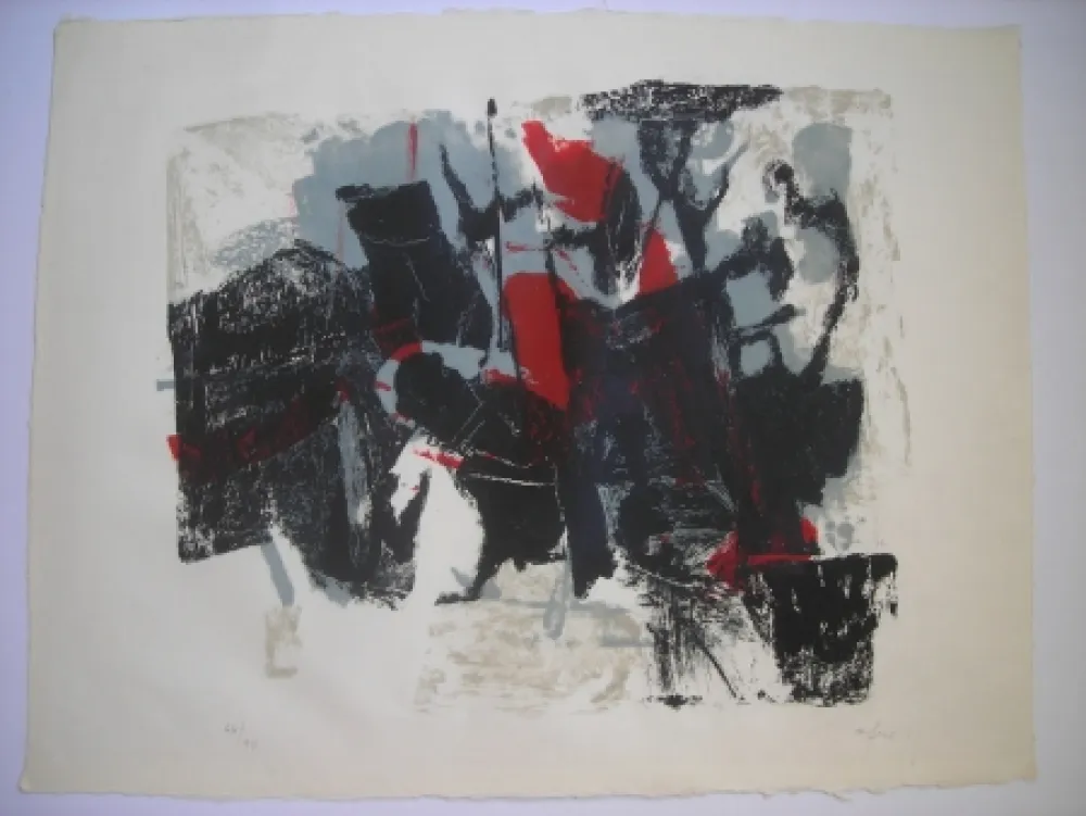 リトグラフ Afro - Composizione II