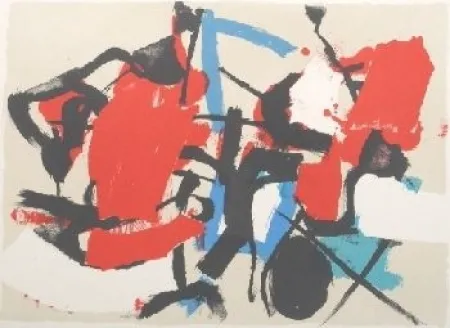 リトグラフ Afro - Composizione (Per Mann)