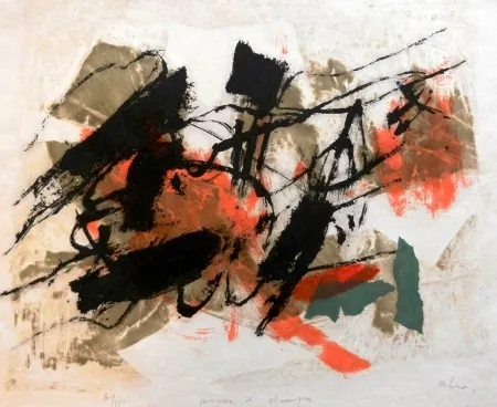 リトグラフ Afro - L'Isola del Giglio