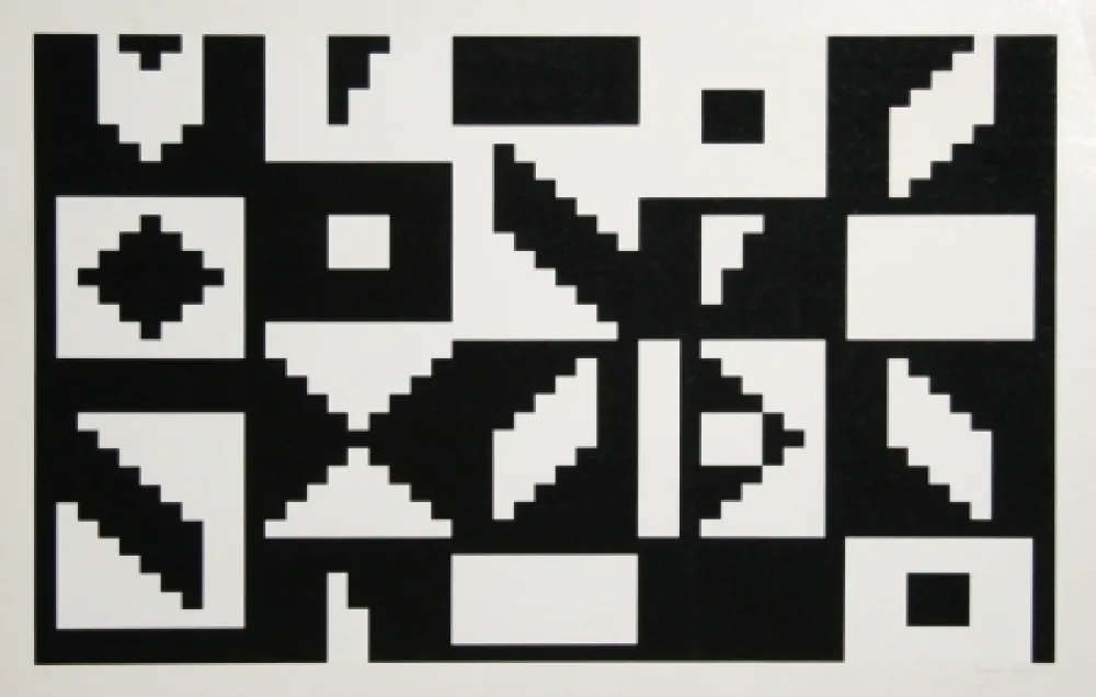 シルクスクリーン Agam - Colors of Love