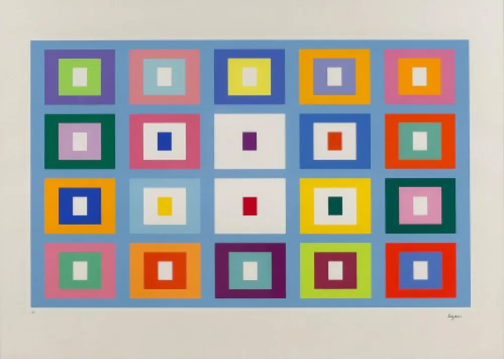 シルクスクリーン Agam - Composition