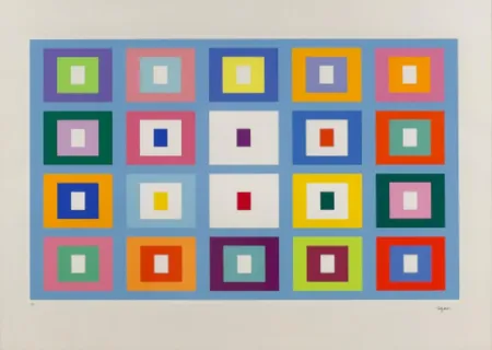 シルクスクリーン Agam - Composition