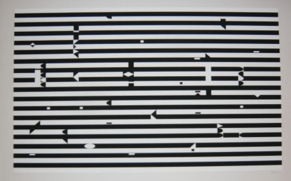 シルクスクリーン Agam - Composition 3