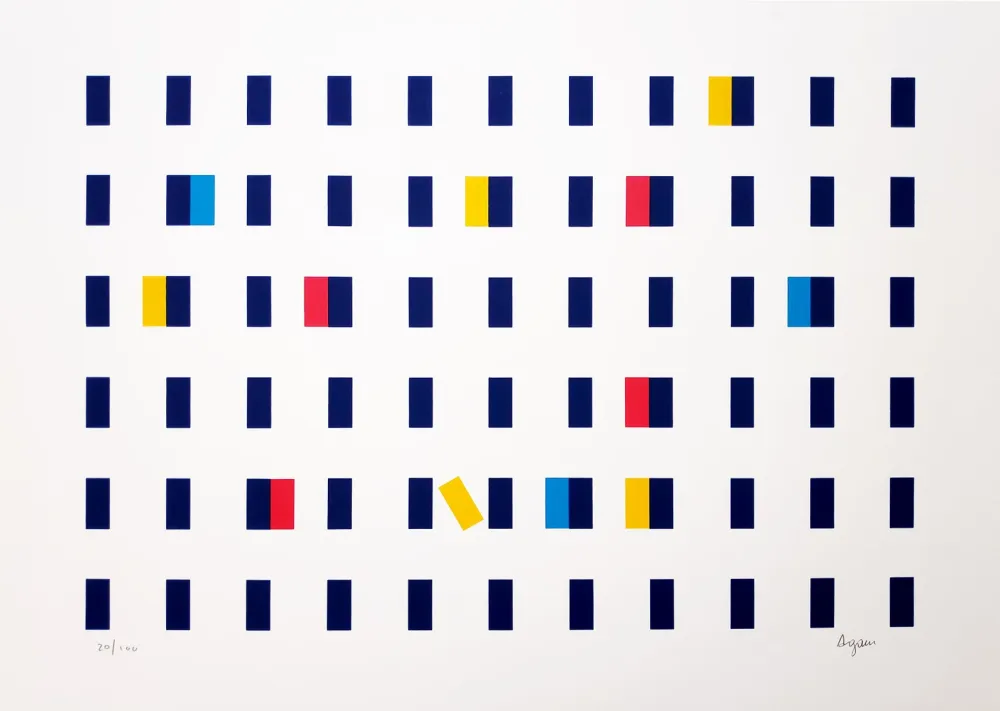 シルクスクリーン Agam - Untitled II