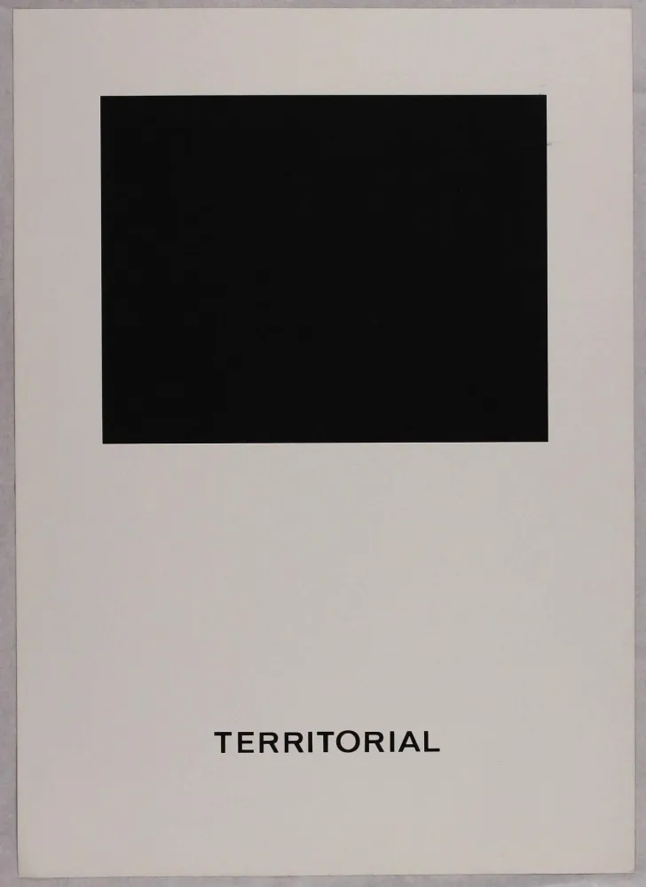 シルクスクリーン Agnetti - Territorial from 'Spazio perduto e spazio costruito' portfolio, Plate B