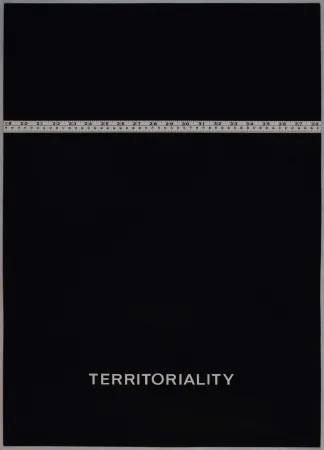 シルクスクリーン Agnetti - Territoriality from 'Spazio perduto e spazio costruito' portfolio, Plate H