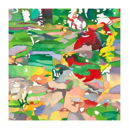 デジタル版画 Agosti - Caducée rouge