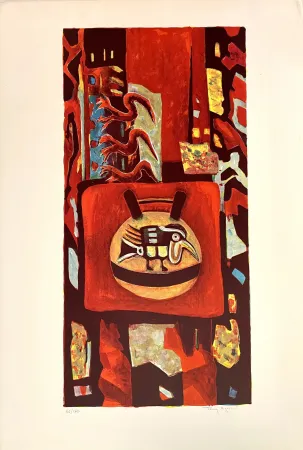 リトグラフ Agostini  - L'Oiseau