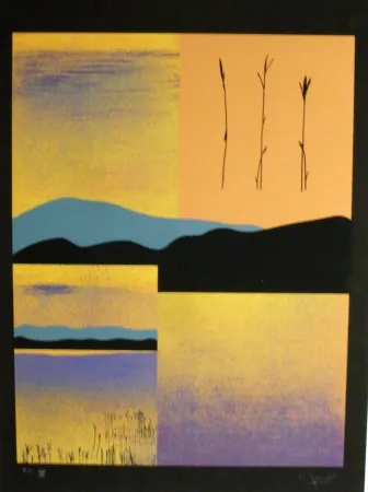 シルクスクリーン Aguade - Analitica 1