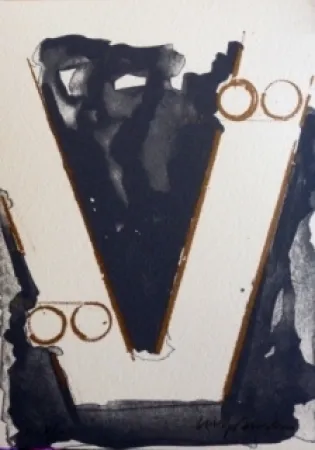 リトグラフ Aguilar - Sans titre