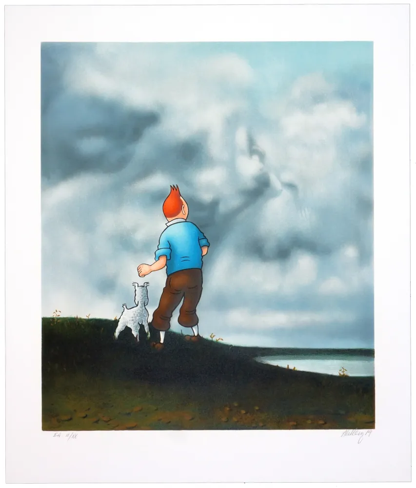 リトグラフ Ahlberg - Sans titre