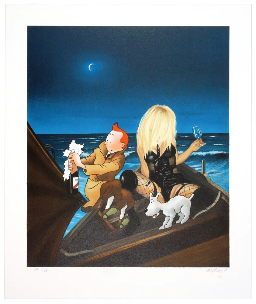 リトグラフ Ahlberg - Sans Titre