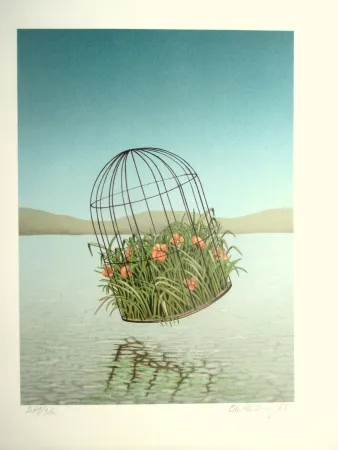 リトグラフ Ahlberg - Weightles growth