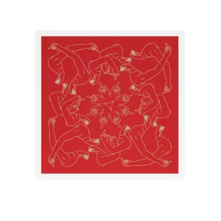 リトグラフ Ai - Middle Finger in Red 