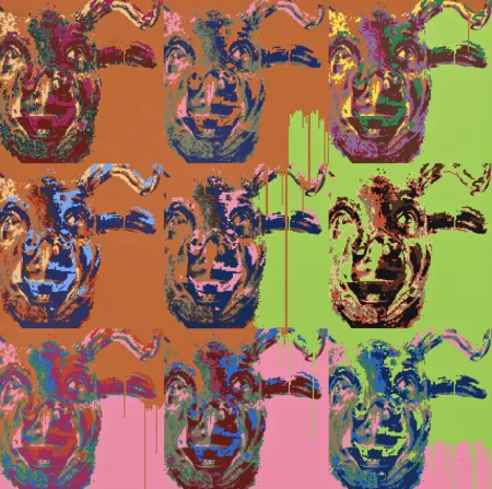 シルクスクリーン Ai - Year of the Ox