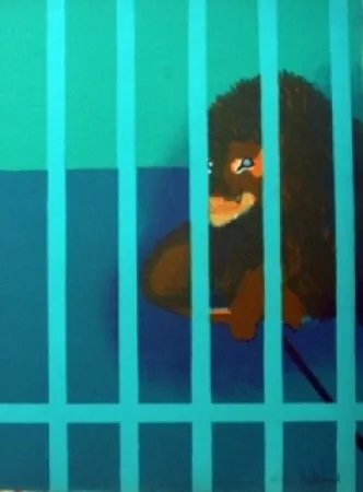 リトグラフ Aillaud - Le lion