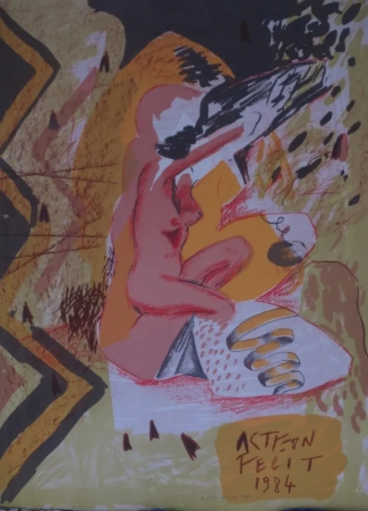 リトグラフ Alberola - Acteon fecit