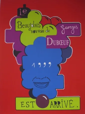 リトグラフ Alberola - Beaujolais