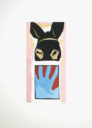 リトグラフ Alberola - L'Ane, 1995 - Hand-signed!