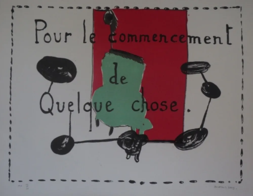 リトグラフ Alberola - Pour le commencement de quelque chose