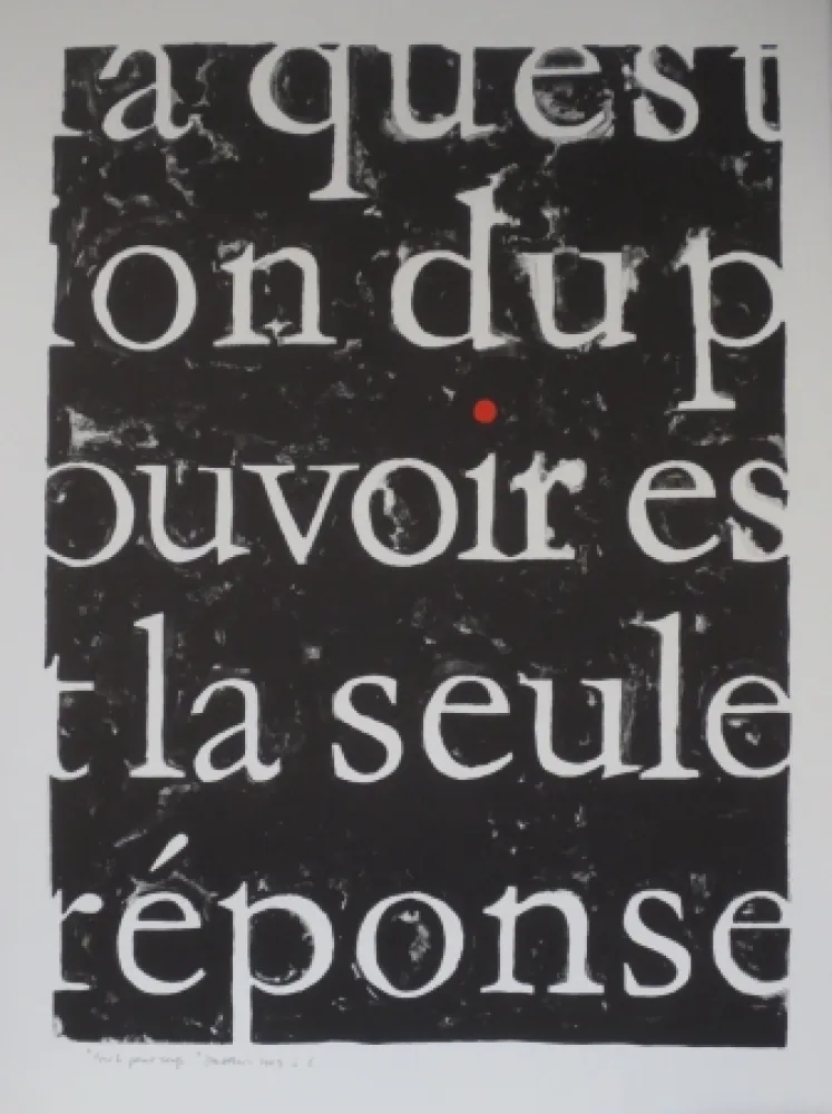 リトグラフ Alberola - Pour le point rouge