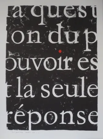 リトグラフ Alberola - Pour le point rouge