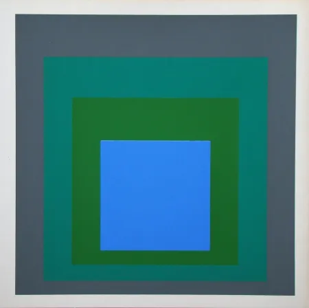 シルクスクリーン Albers - Blue Look, 1955