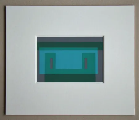シルクスクリーン Albers - Chalk Green Façade