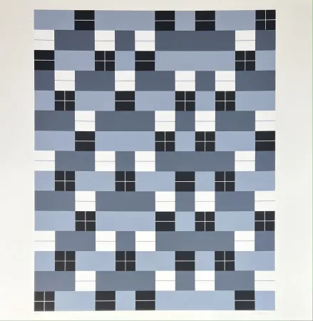 シルクスクリーン Albers - Double Weave