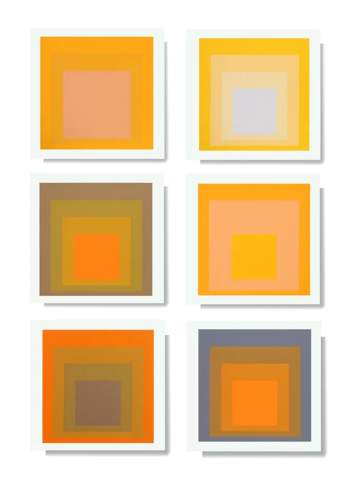 シルクスクリーン Albers - Formulation: Articulation - Complete Portfolio