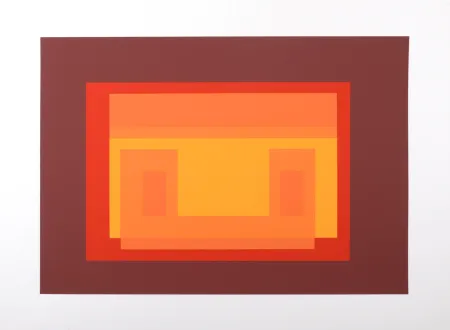 シルクスクリーン Albers - Formulation Articulation #F, 1972