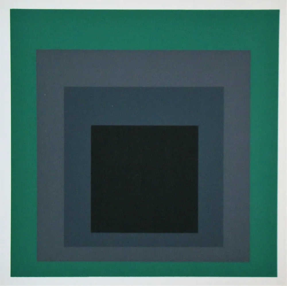 シルクスクリーン Albers - Grisaille and Patina, 1965