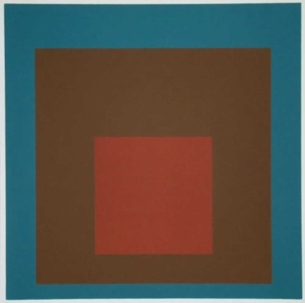 シルクスクリーン Albers - Homage to the Square at night, 1958