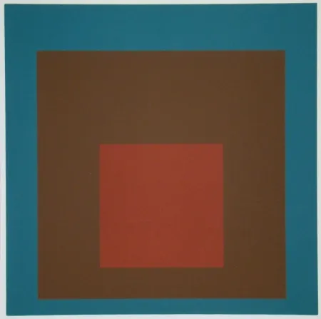 シルクスクリーン Albers - Homage to the Square at night, 1958