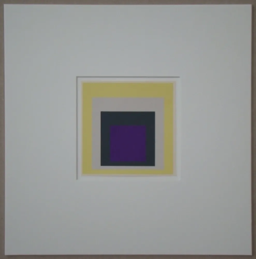 シルクスクリーン Albers - Homage to the Square - Dedicated