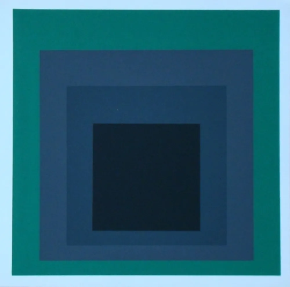 シルクスクリーン Albers - Homage to the Square - Grisaille and Patina, 1965