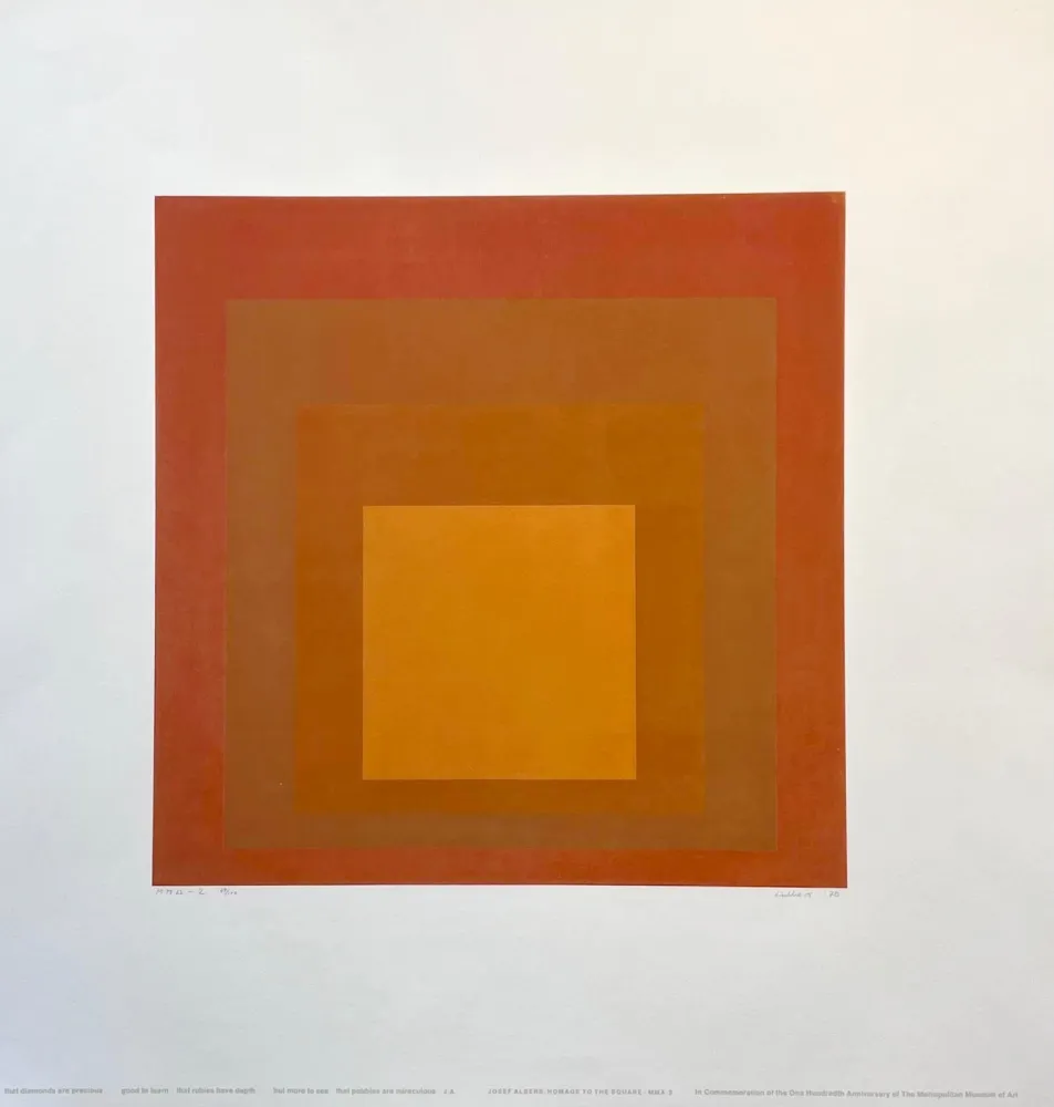シルクスクリーン Albers - Homage to the Square : MMA-2 