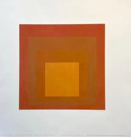 シルクスクリーン Albers - Homage to the Square : MMA-2 